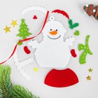 Ёлочная игрушка из фетра «Снеговик с ёлочкой», своими руками - Фото 2