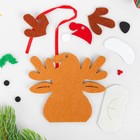 Ёлочная игрушка из фетра «Новогодний олень», своими руками - Фото 2