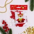 Ёлочная игрушка из фетра «Новогодний олень в шарфике», своими руками - Фото 4