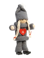 Елочная игрушка «Куколка в костюме», серая, МИКС 3584578