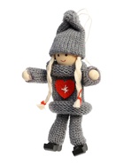 Елочная игрушка «Куколка в костюме», серая, МИКС 3584578