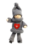 Елочная игрушка «Куколка в костюме», серая, МИКС 3584578