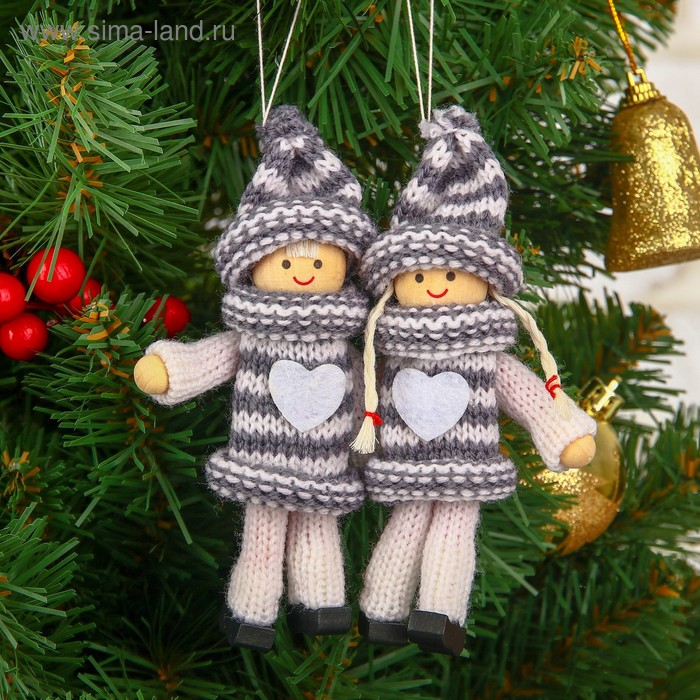 Елочная игрушка «Уютные куколки», МИКС - Фото 1