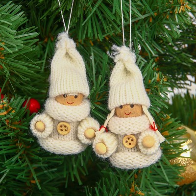 Елочная игрушка «Счастливый малыш», белая, МИКС