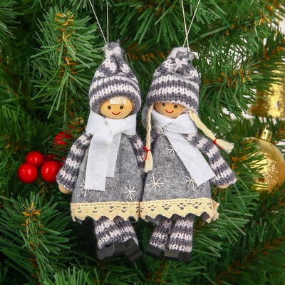 Елочная игрушка «Снежные куколки», МИКС