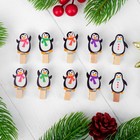 Набор для фото и декора "Пингвины", в наборе прищепки 10 шт., верёвка — 100 см - Фото 2
