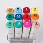 Набор маркеров профессиональных двусторонних, 12 штук/12 цветов, набор B MS-898 - Фото 3