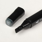 Набор маркеров Superior Tinge, профессиональные, двусторонние, чёрный корпус, 12 штук, 12 цветов, холодные серые, MS-818 - Фото 7