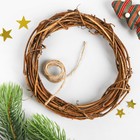 Набор для творчества - создай новогоднее украшение «Венок - Дед мороз с мешком подарков» - фото 44206793