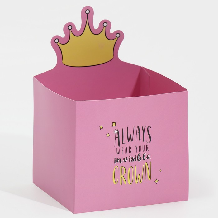 Коробки для мини букетов «Маленькая принцесса», 12 × 20 × 10 см - фото 1899629584