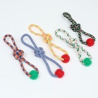 Игрушка канатная «Массажная» с узлом, до 65 г, до 30 см, микс цветов - фото 60775945