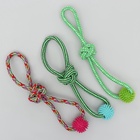 Игрушка канатная «Массажная» с узлом, до 65 г, до 30 см, микс цветов - фото 60775946