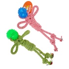 Игрушка канатная «Человечек» с мячиком, 75 г, до 24 см, цвет МИКС - фото 67923565