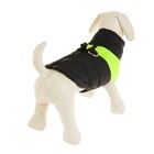 Куртка на синтепоне, размер XL (ОГ 53 см, ДС 39 см), черная с зеленым - Фото 3