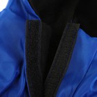 Куртка со светоотражающими полосами на капюшоне, флис, размер XL (ДС 39, ОШ 46, ОГ 52 см), синяя   3 - Фото 6