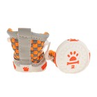 Кеды для собак "Неон", набор 4 шт, размер 2, серо-оранжевые - Фото 2