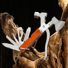 Мультитул 8в1 в чехле, рукоять дерево(топор, молоток, отвертки , ножи) - фото 9541885