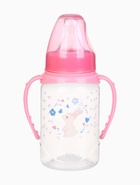 Бутылочка для кормления малыша M&B «Доченька», классическое горло, с ручками, от 0 мес., 150 мл., розовый - фото 119052936 Бутылочка для кормления малыша M&B «Доченька», классическое горло, с ручками, от 0 мес., 150 мл., розовый - фото 119052936