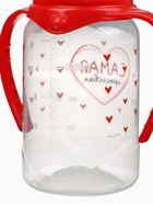 Бутылочка для кормления M&B «Самая красивая», классическое горло, с ручками, от 0 мес., 150 мл., красный 2969881