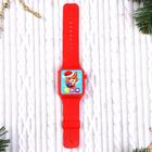 Часы музыкальные «С Новым годом!», световые эффекты, русская озвучка, цвет красный - Фото 2