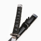 Макет оружия «Сувенирная катана на подставке», чёрные ножны, 78 см, МИКС - Фото 4