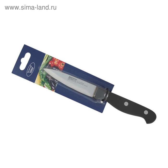 Нож, для чистки овощей, лезвие 9 см, листовой - Фото 1