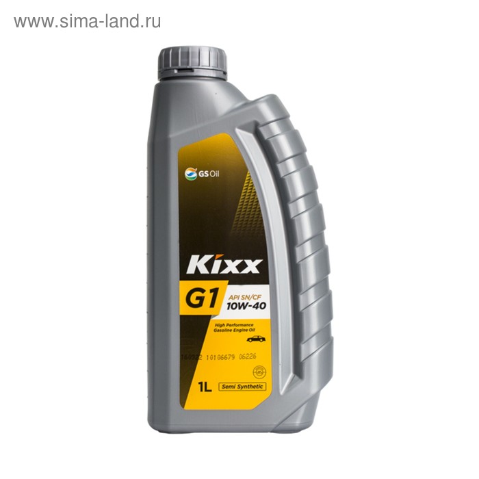 Масло моторное  Kixx G SN Plus 10W-40, 1 л, полусинтетическое - Фото 1