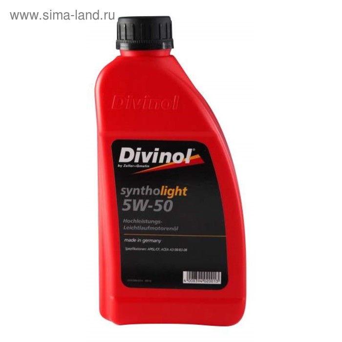 Масло моторное DIVINOL Syntholight 5w-50, 1 л - Фото 1