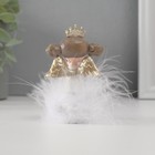 Фигурка настольная полистоун «Ангелочек-принцесса пушок стесняшка с длинными ножками», на полку, 8.5×5.5×4 см - Фото 4