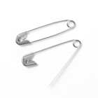 Булавки английские, 28 мм, 1000 шт, цвет серебряный - Фото 2