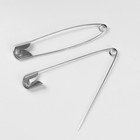 Булавки английские, 50 мм, 500 шт., цвет серебряный - Фото 3