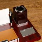 Набор настольный 5в1 (глобус,подст. п/ручки,подст.д/бумаг, фоторамка,скреп) микс - фото 20559026