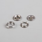 Кнопки рубашечные, d = 9,5 мм, 1000 шт, цвет серебряный - Фото 2