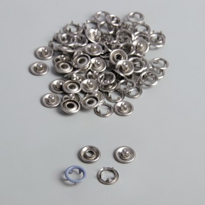 Кнопки рубашечные, d = 9,5 мм, 1000 шт, цвет серый