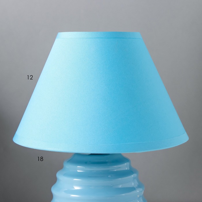 Лампа настольная Е14 25W "Гармонь синяя" 17х17х26 см RISALUX - фото 1906952013