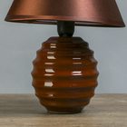 Лампа настольная Е14 25W "Гармонь коричневая" 17х17х24 см - Фото 3