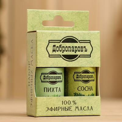 Набор эфирных масел пихта, сосна «Добропаровъ», 2 шт. по 17 мл