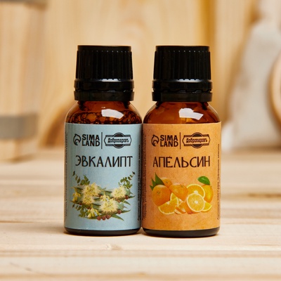 Набор эфирных масел эвкалипт, апельсин «Добропаровъ», 2 шт. по 17 мл