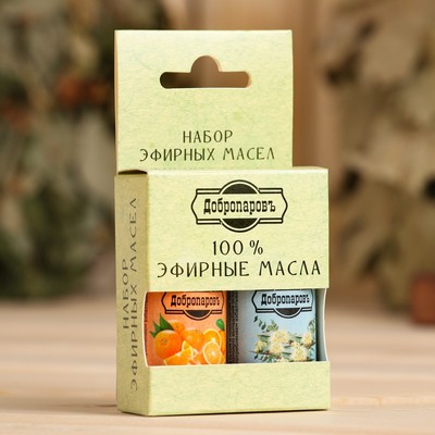 Набор эфирных масел эвкалипт, апельсин «Добропаровъ», 2 шт. по 17 мл