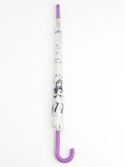 Зонт - трость детский «Единорог», полуавтоматический, 8 спиц, R=45 см, d=90 см, белый/фиолетовый - Фото 4