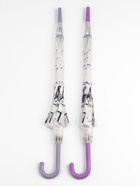 Зонт - трость детский «Единорог», полуавтоматический, 8 спиц, R=45 см, d=90 см, белый/фиолетовый - Фото 5