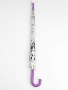 Зонт - трость детский «Единорог», полуавтоматический, 8 спиц, R=45 см, d=90 см, белый/фиолетовый - Фото 6