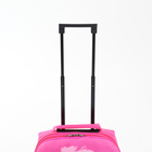 Чемодан на колёсах малый 16" на молнии, розовый - Фото 3