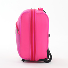 Чемодан на колёсах малый 16" на молнии, розовый - Фото 4