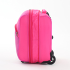 Чемодан на колёсах малый 16" на молнии, розовый - Фото 5