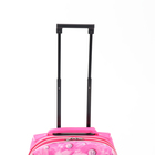 Чемодан малый 18" на молнии, малиновый - Фото 3