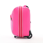 Чемодан малый 18" на молнии, малиновый - Фото 4