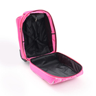 Чемодан малый 18" на молнии, малиновый - Фото 8