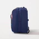 Чемодан малый 16" на молнии, синий - Фото 6