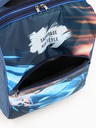 Чемодан малый 16" на молнии, синий - Фото 9